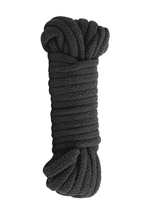 * basic cotton bondage rope japanese style black 10mtr