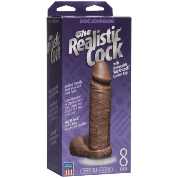 Realistic Cocks - 8 Inch - Mullato