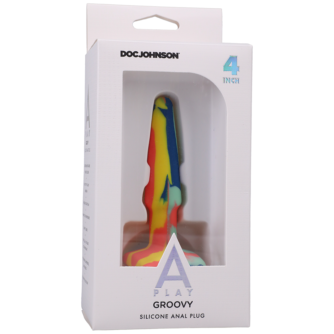 A-Play - Groovy - Silicone Anale Plug - 4'' / 10 cm