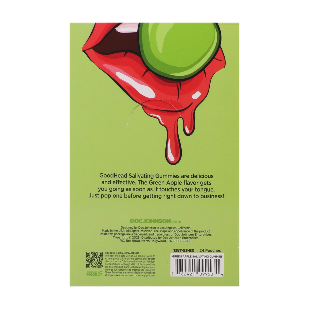 Goodhead - Speekselopwekkende Gummies - 24 stuks display - 12 gr - Groene Appel