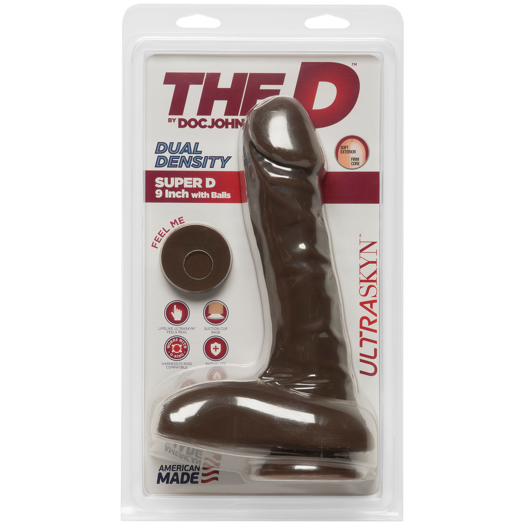 The D - Super D - Realistic ULTRASKYN Dildo met Ballen - 9 / 22 cm