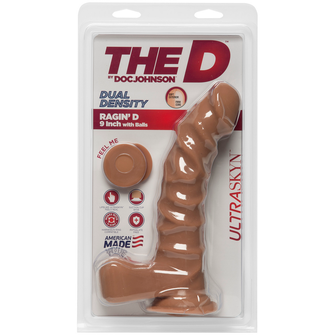 The D - Ragin' D - Realistic ULTRASKYN Dildo met Ballen - 9 / 22 cm
