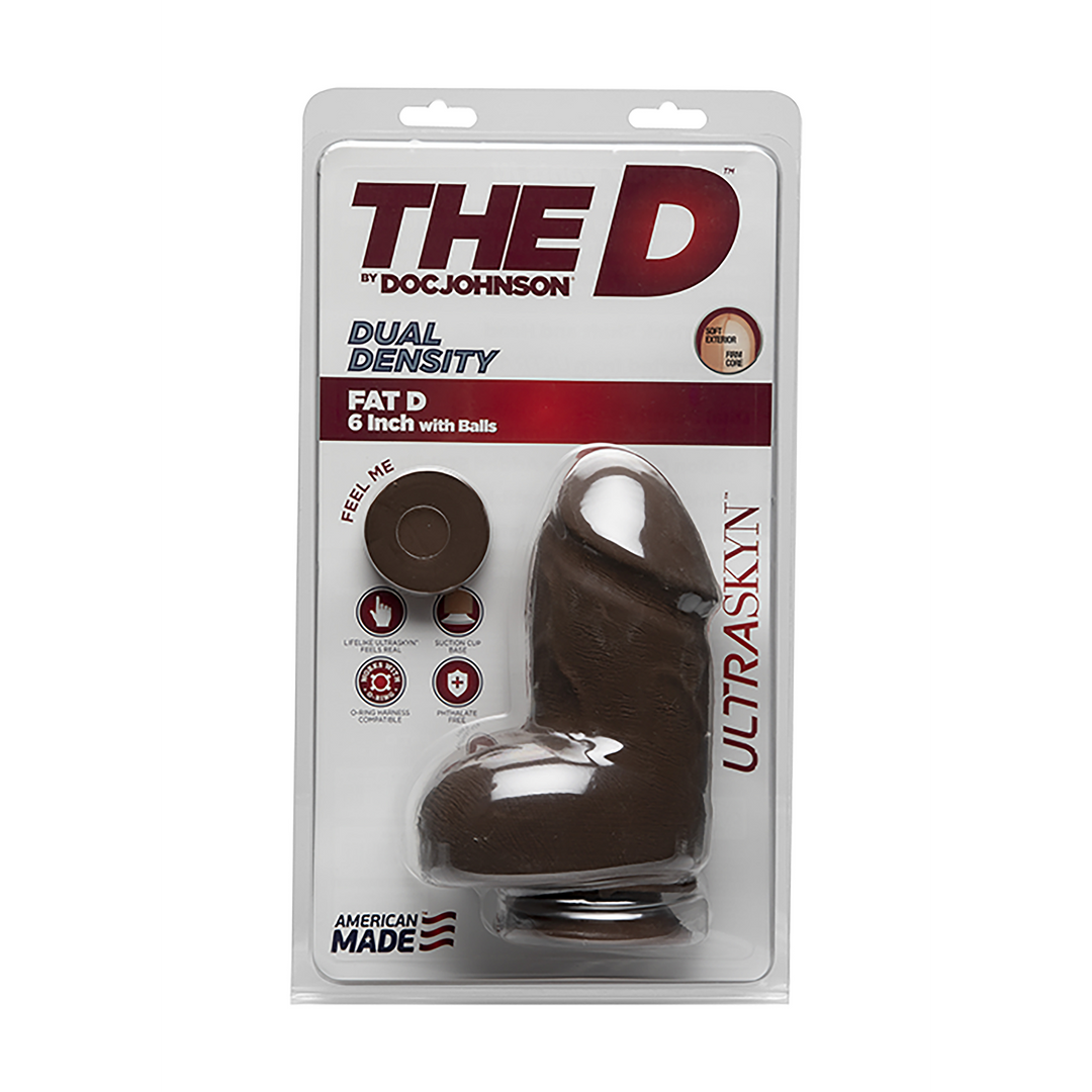 The D - Fat D - Realistic ULTRASKYN Dildo met Ballen - 6 / 15 cm