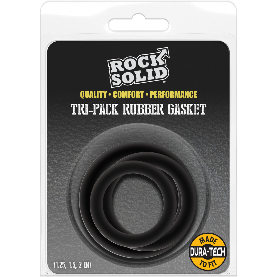 Rock Solid - Tri-Pack Rubber Gasket - Cockring Set