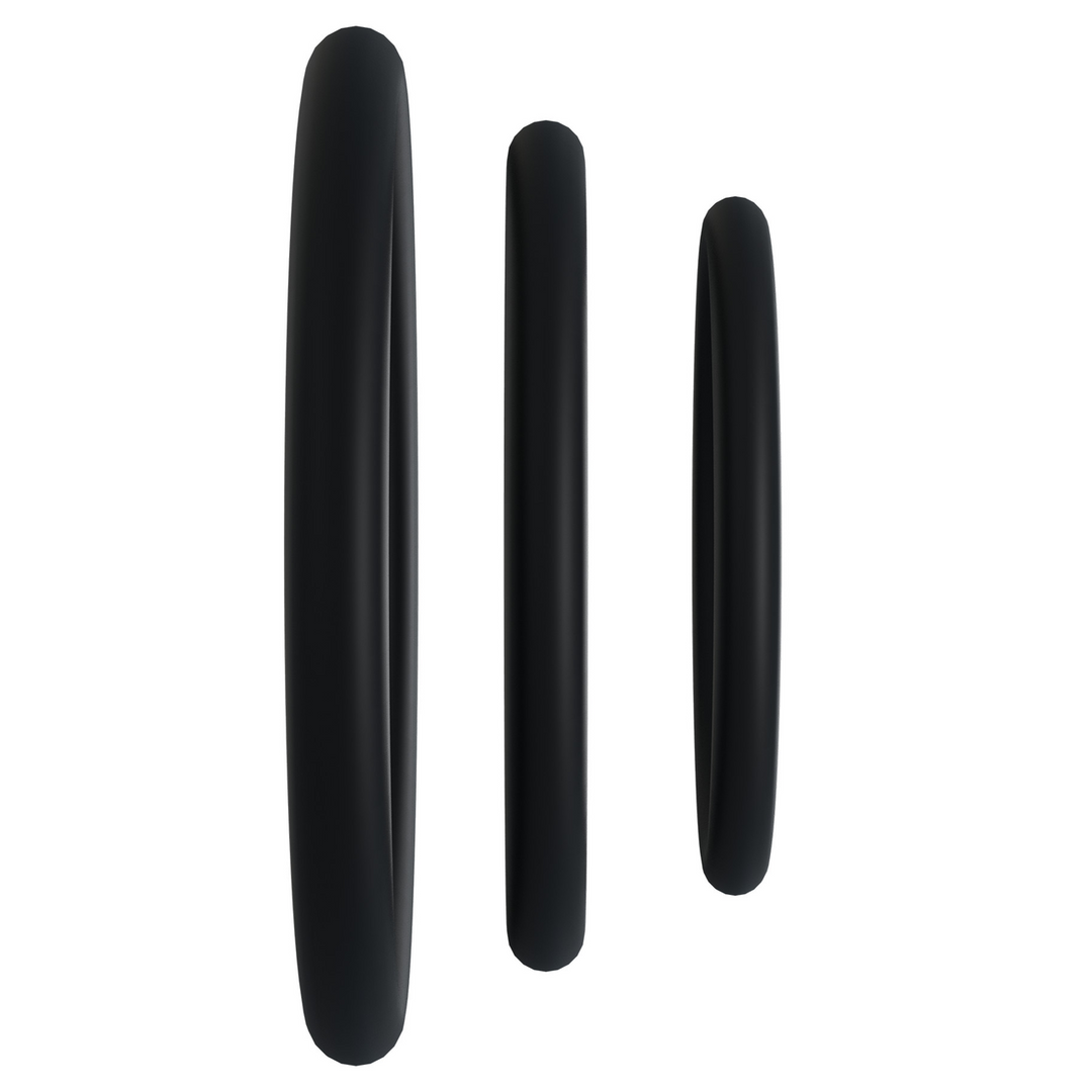 Rock Solid - Tri-Pack Rubber Gasket - Cockring Set