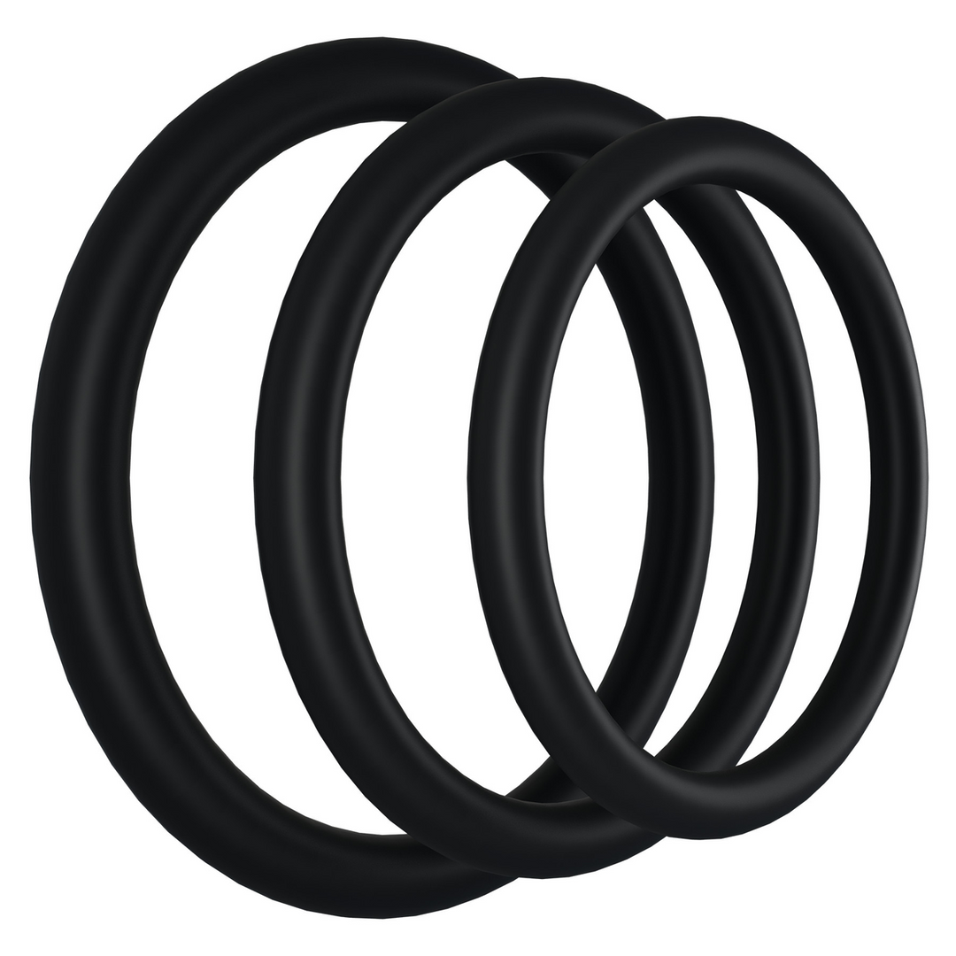 Rock Solid - Tri-Pack Rubber Gasket - Cockring Set