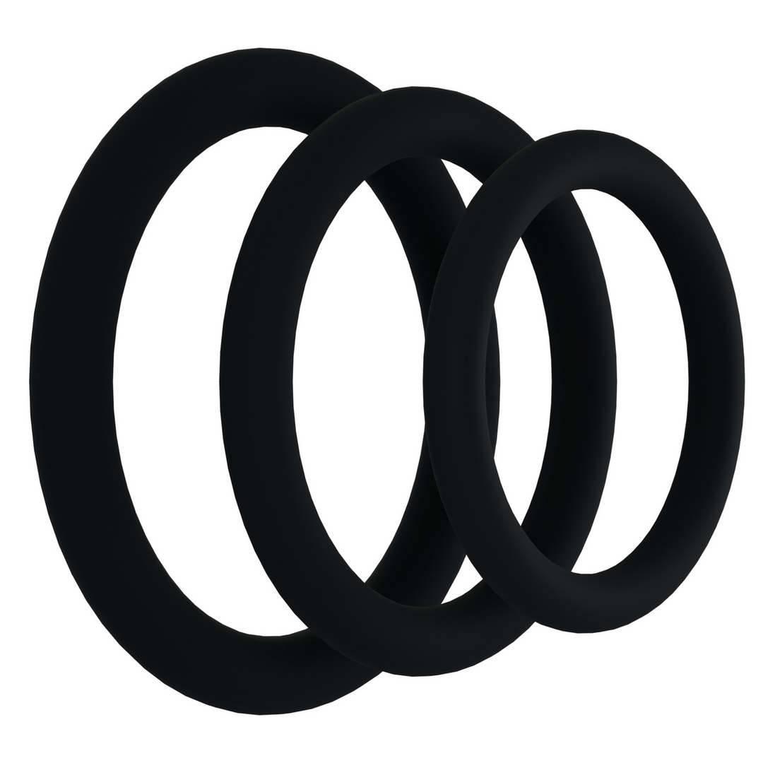 Rock Solid - Tri-Pack Silicone Gasket - Cockring Set
