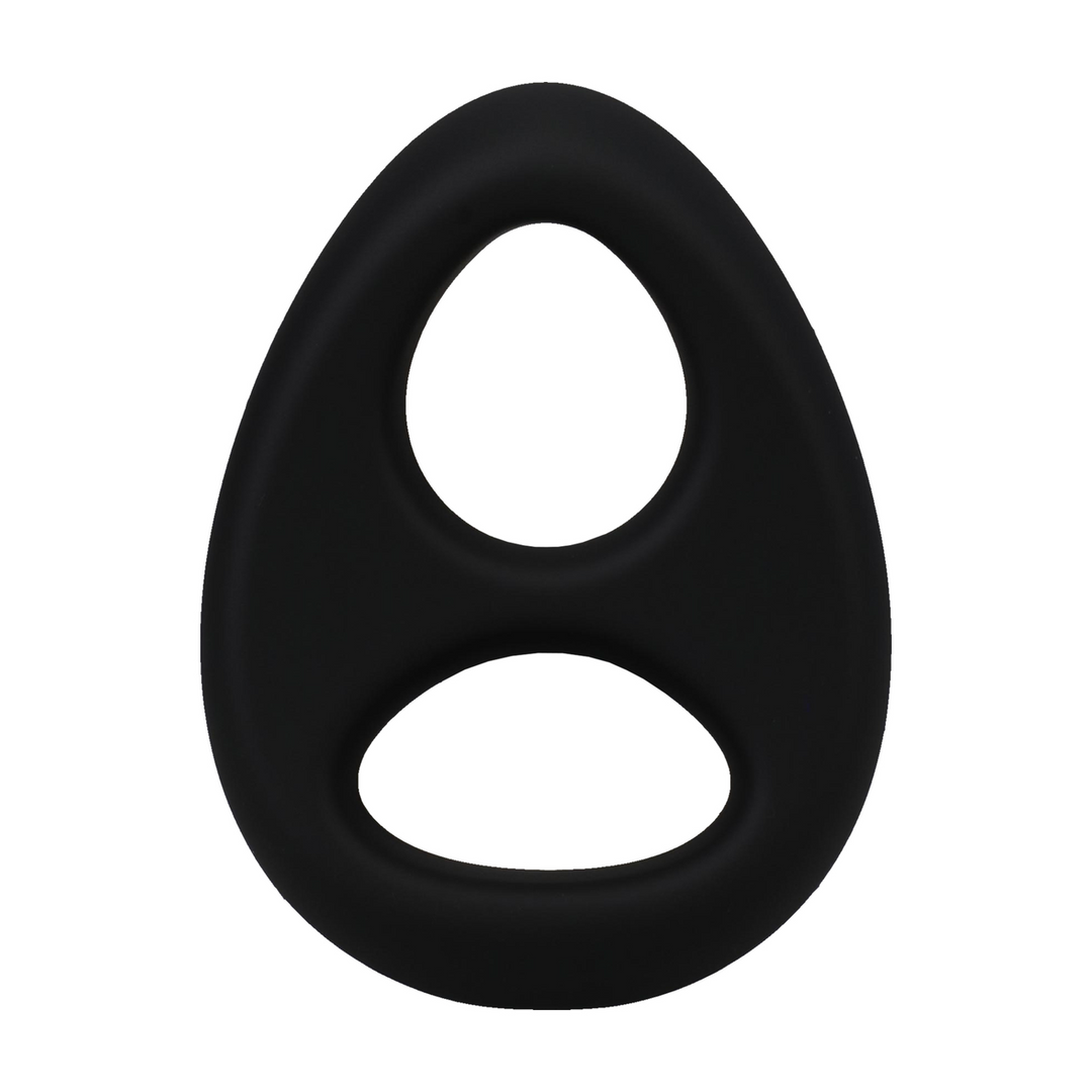 Rock Solid - The Code - Siliconen Cockring met Bandana - Zwart