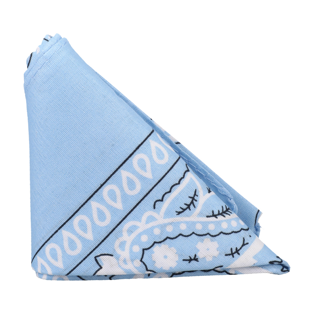 Rock Solid - The Code - Siliconen Cockring met Bandana - Lichtblauw