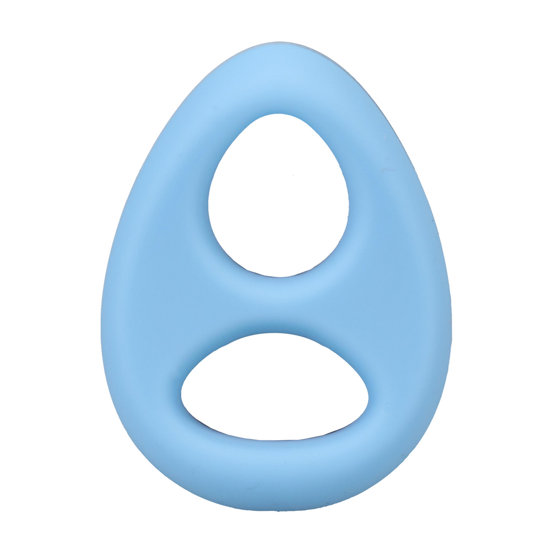 Rock Solid - The Code - Siliconen Cockring met Bandana - Lichtblauw