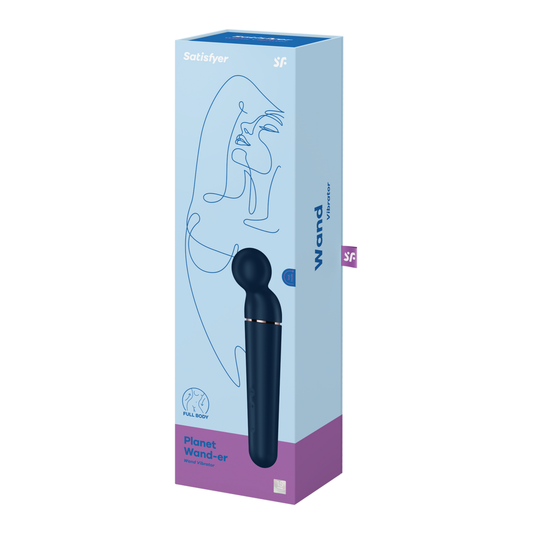 Satisfyer - Planet Wand-er - Wand Vibrator - Blauw/Roze Goud