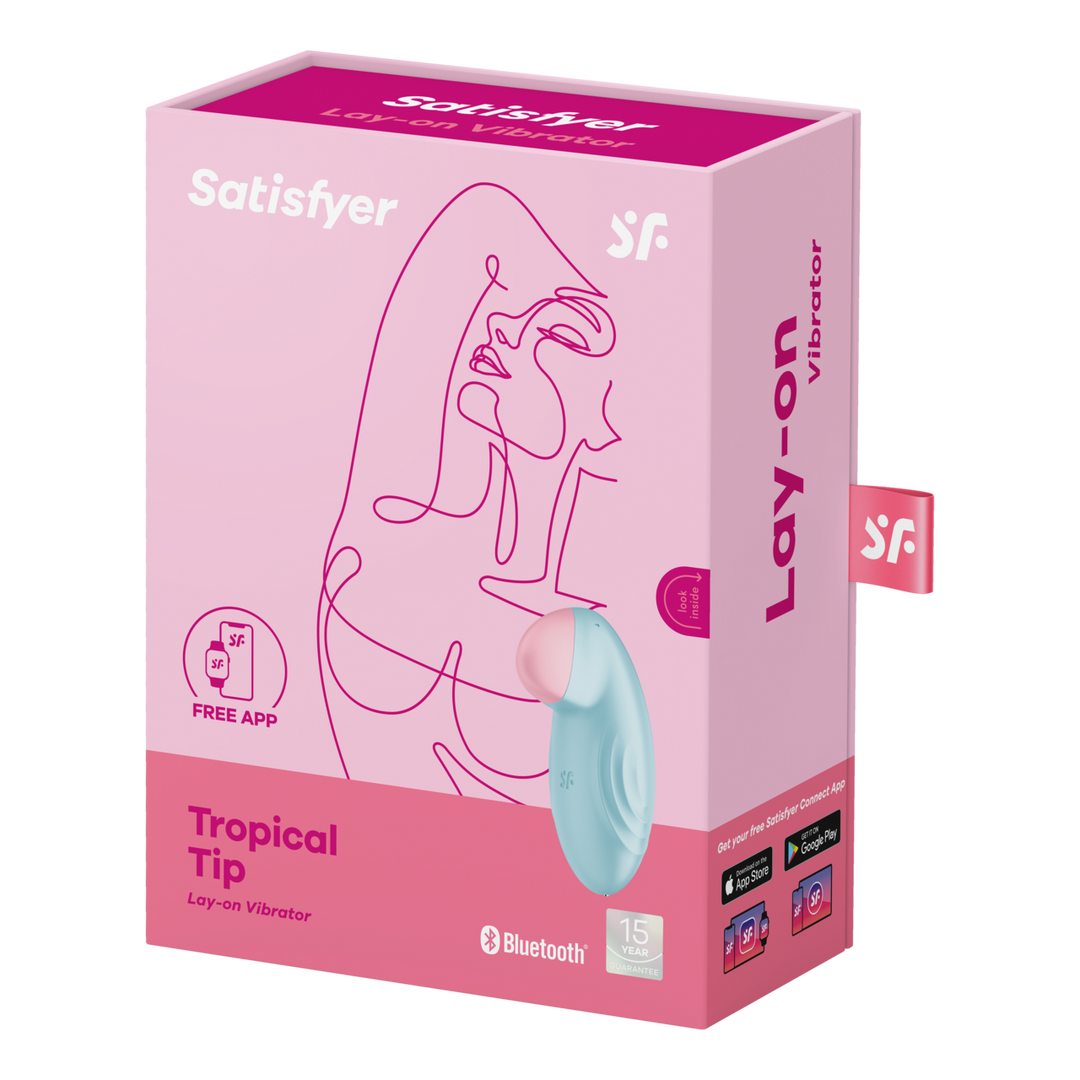 Satisfyer - Tropical Tip - Lay-on Vibrator - Vibrator - Lichtblauw