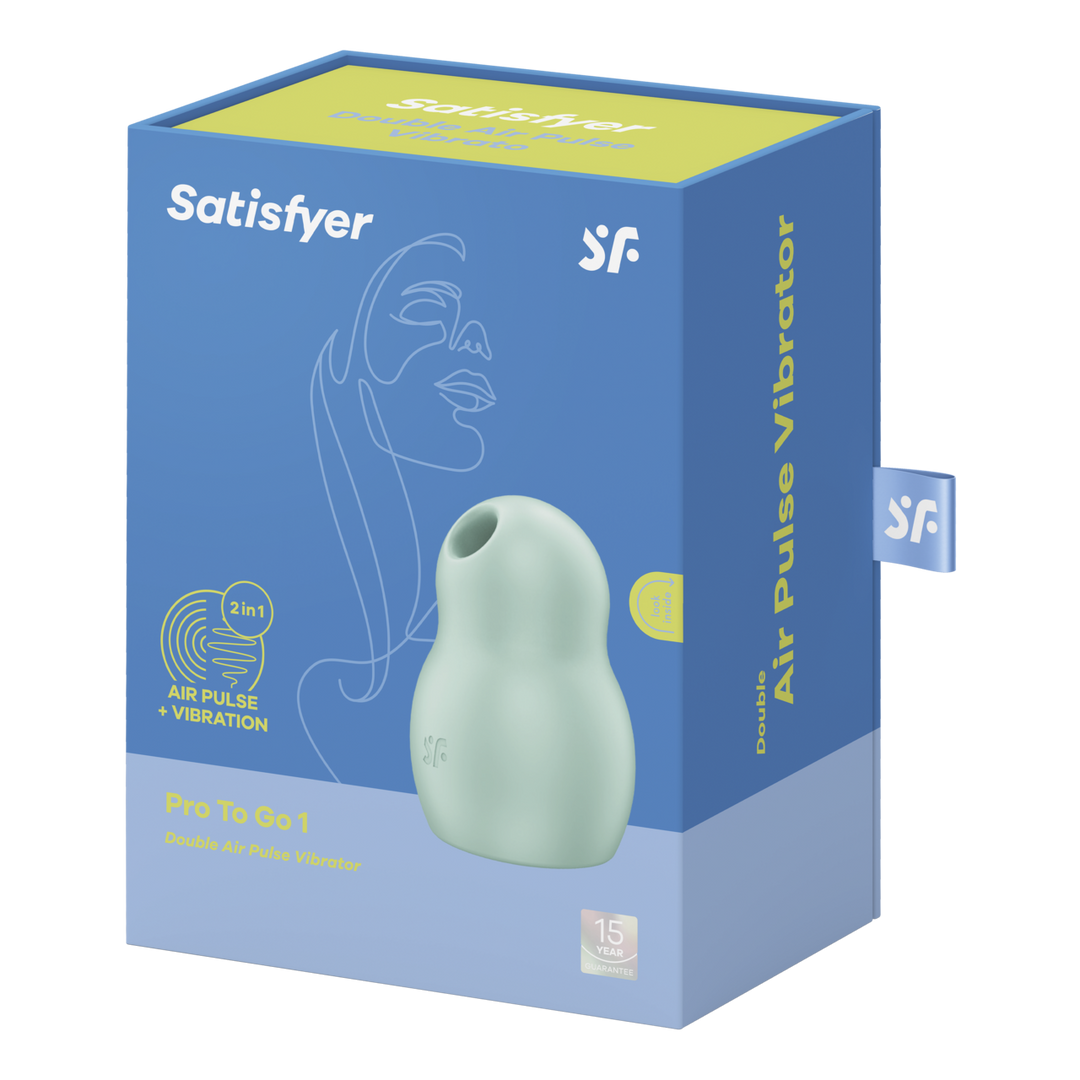 Satisfyer - Pro to Go 1 - Double Air Pulse Vibrator - Mint