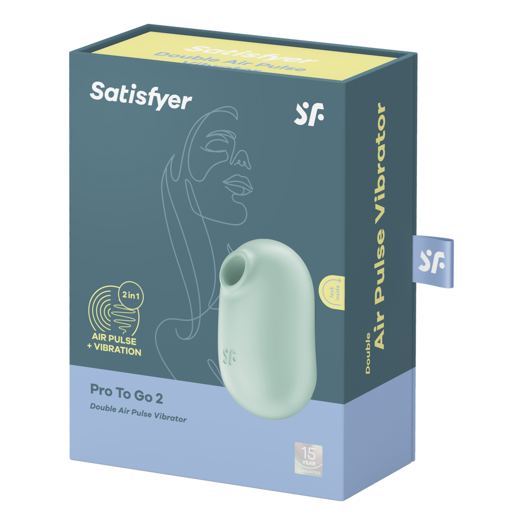 Satisfyer - Pro to Go 2 - Double Air Pulse Vibrator - Mint