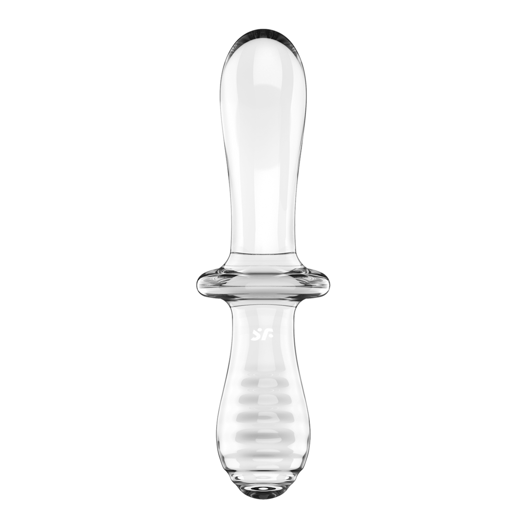 Satisfyer - Dubbele Crystal - Glazen Dildo - Transparant