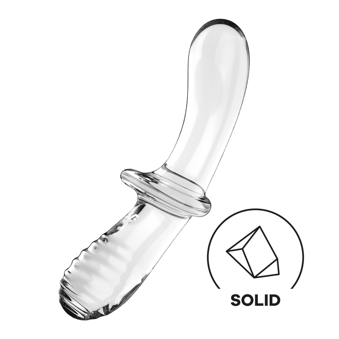 Satisfyer - Dubbele Crystal - Glazen Dildo - Transparant