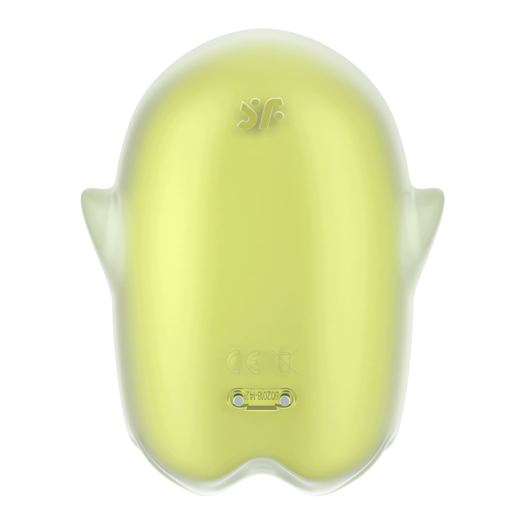 Satisfyer - Glowing Ghost - Glow in the Dark - Dubbele Air Pulse Vibrator - Geel