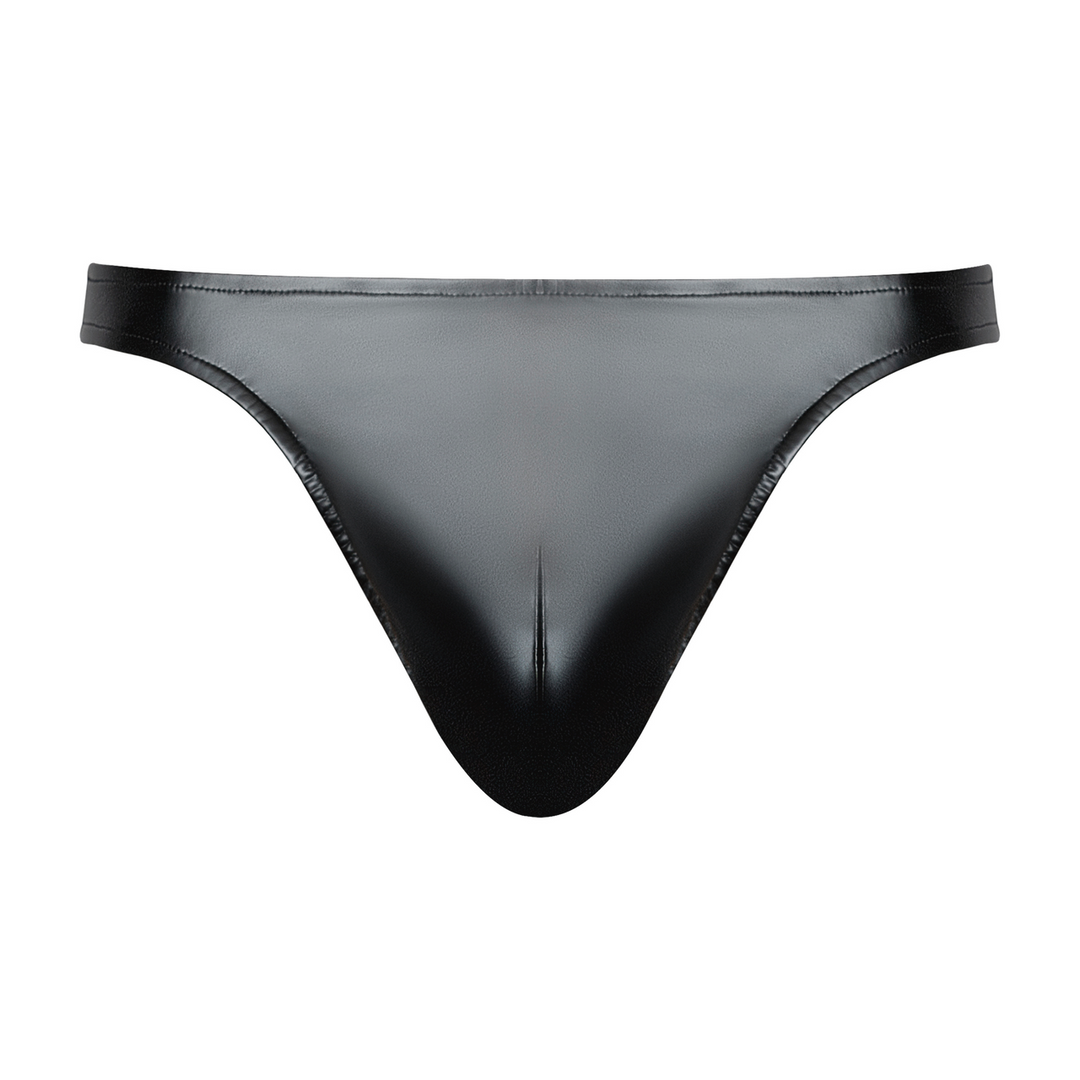 Liquid Onyx - Wetlook Bong Thong - S/M - Zwart