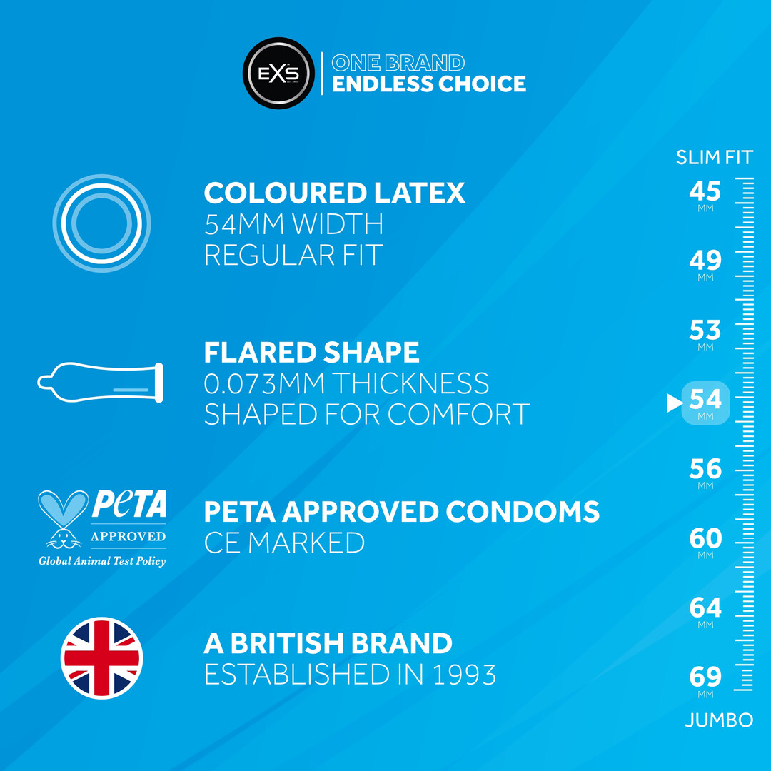 EXS Black Latex - Condooms - 48 Stuks