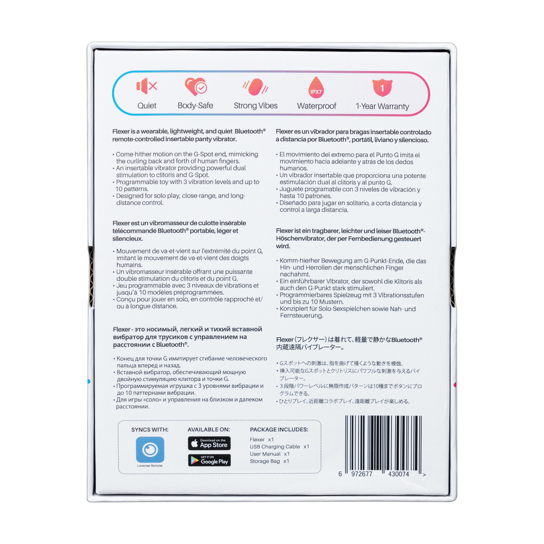 Flexer - Bluetooth Draagbare Vinger Vibrator - Roze