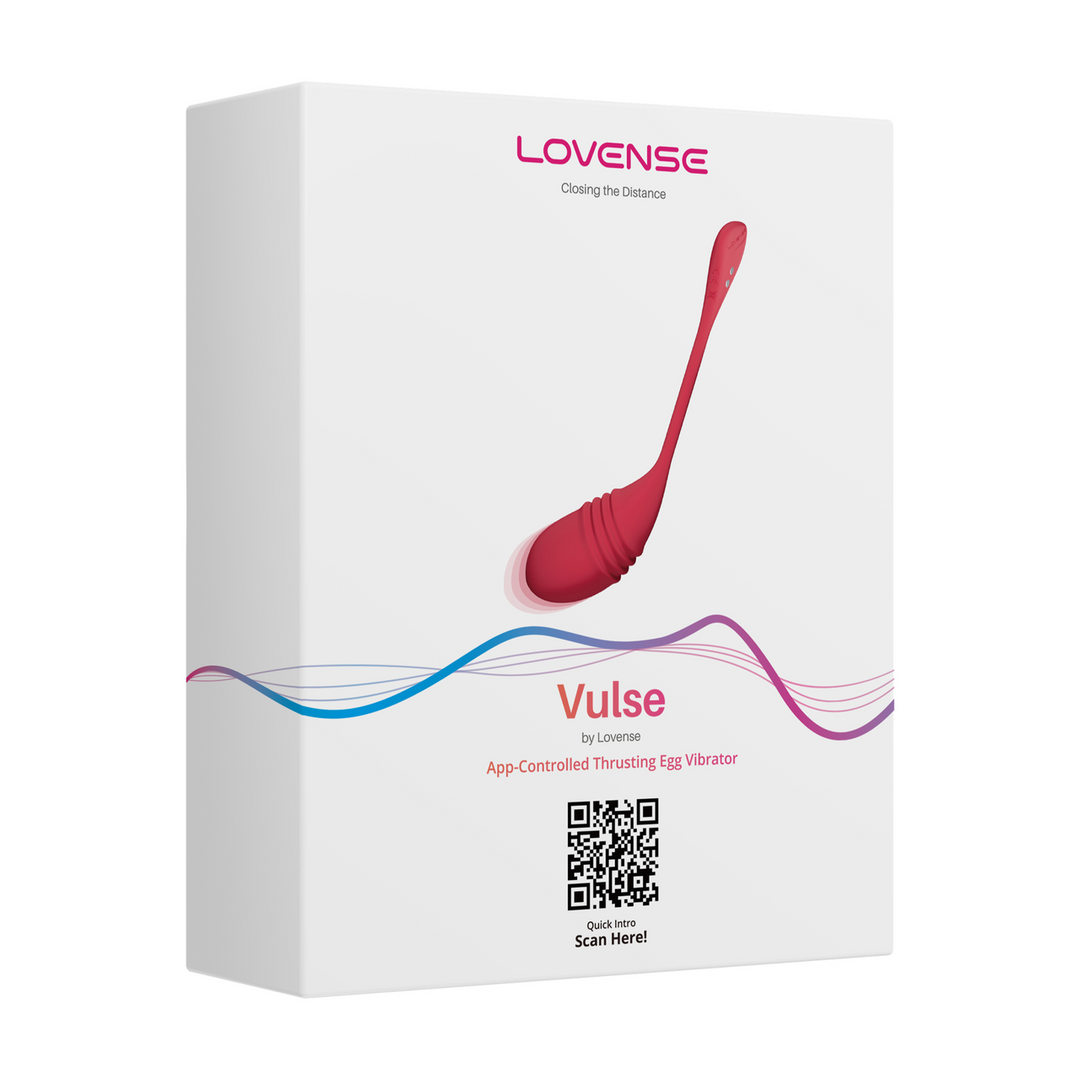 Vulse - App-gestuurde Duwende Ei Vibrator - Rood
