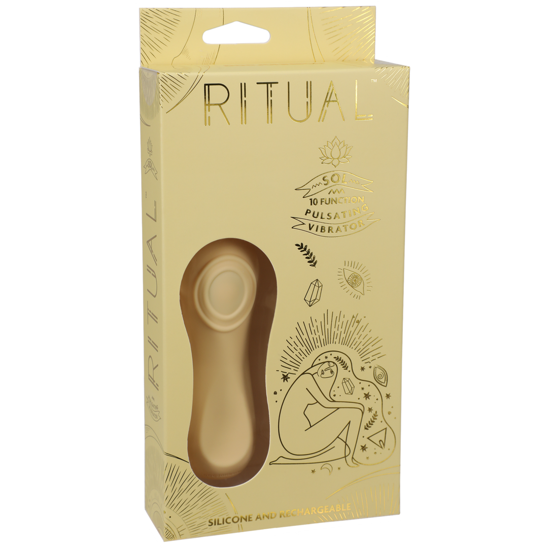 Ritual - Sol - Oplaadbare Siliconen Pulsatie Vibe - Geel