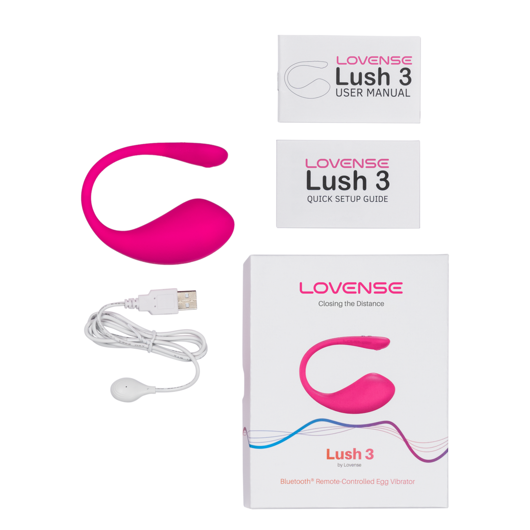 Lush 3 - Krachtige App-gestuurde Draagbare G-spot Ei Vibrator - Roze