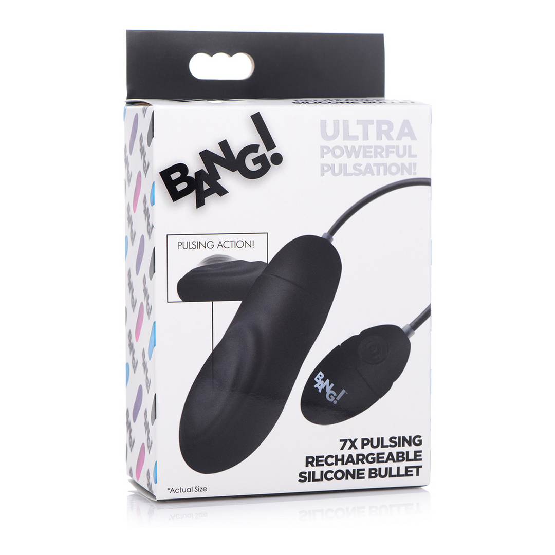 Bang! - Pulsating Rechargeable Silicone Bullet