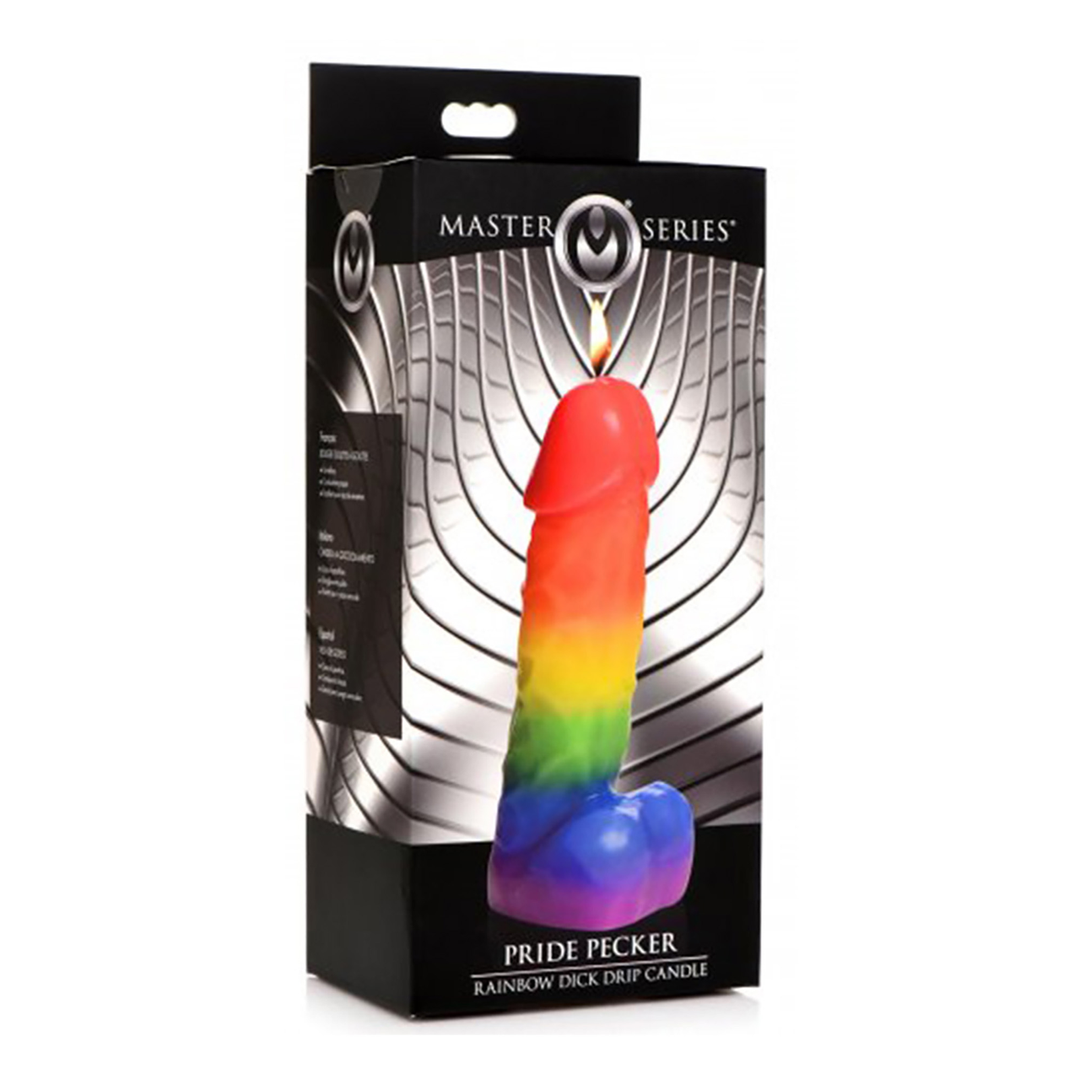 Master Series - Pride Pecker - Regenboog Druipkaars