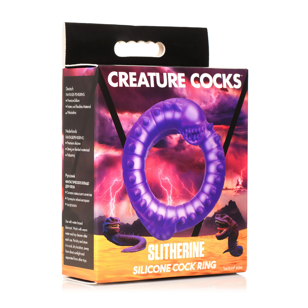 Creature Cocks - Slitherine - Siliconen Cockring - Paars
