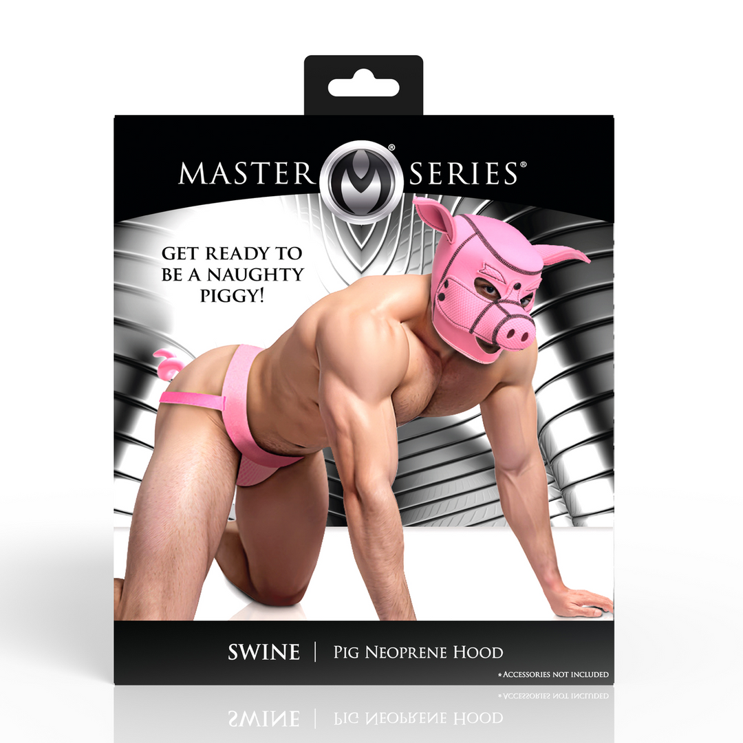 Master Series - Varkens - Varken Neopreen Kap - Roze