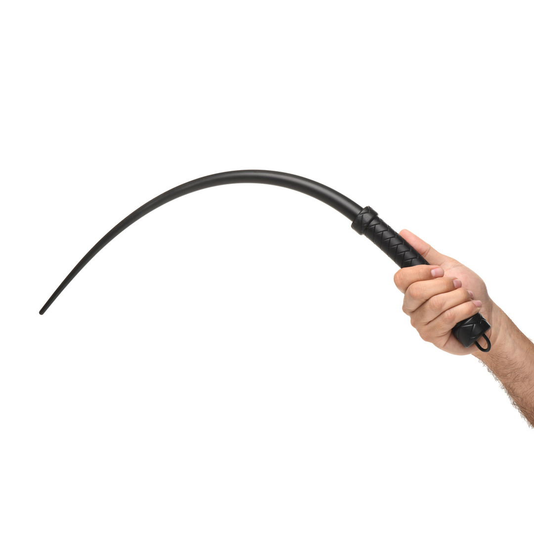 Master Series - Viper Tail - Siliconen zweep - Zwart
