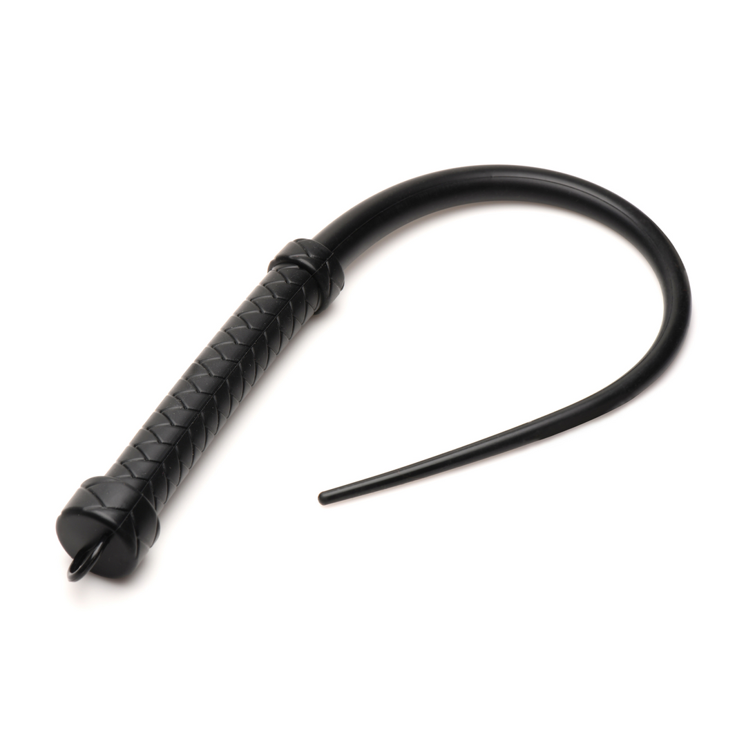 Master Series - Viper Tail - Siliconen zweep - Zwart