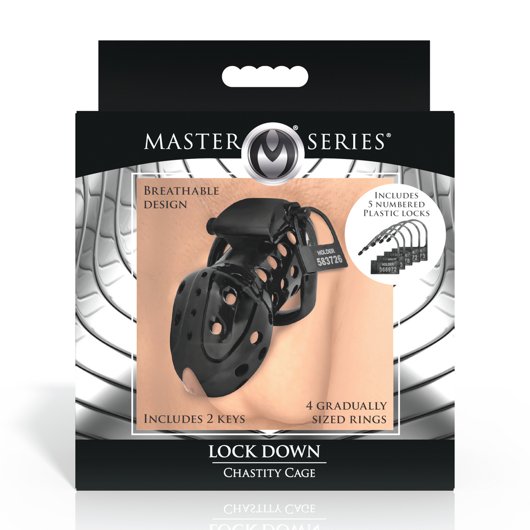 Master Series - Lock Down - Kinkkooi - Zwart