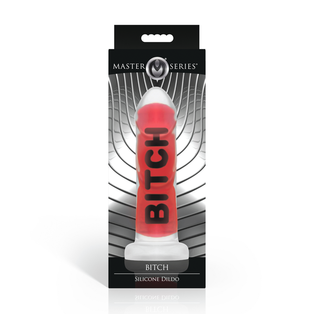 Master Series - BITCH - Siliconen Dildo - Rood