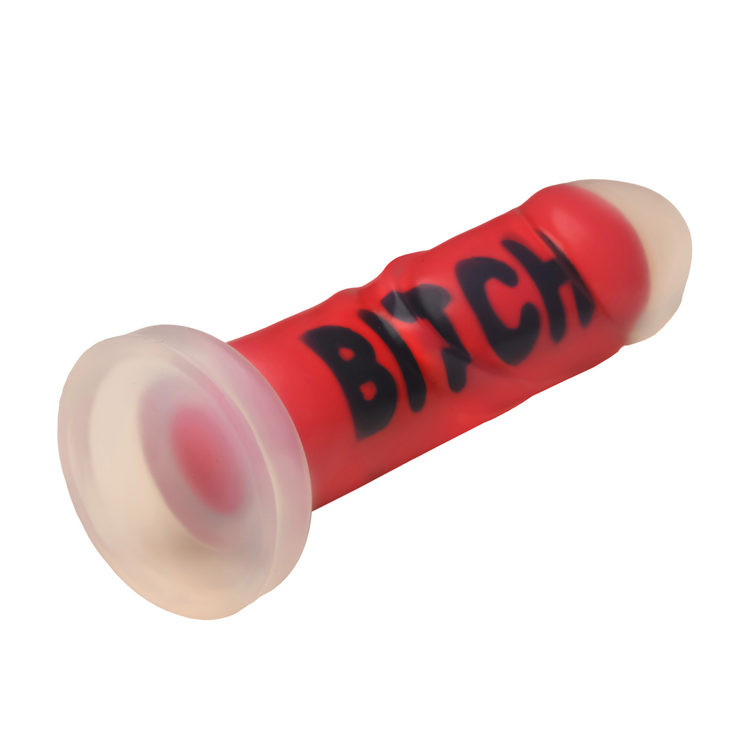 Master Series - BITCH - Siliconen Dildo - Rood