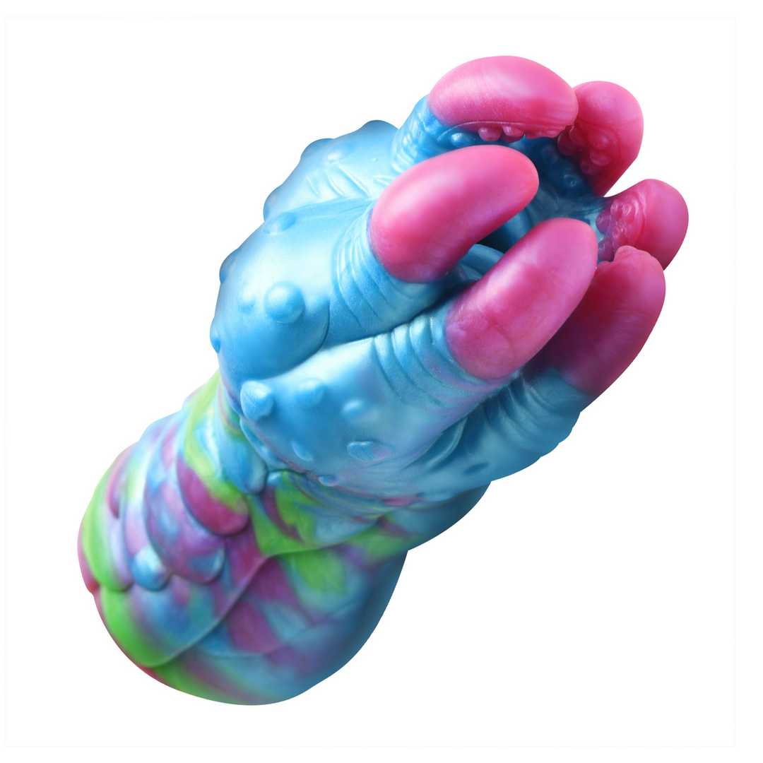 Creature Cocks - Asstra - Siliconen Achterste Stroker - Blauw/Paarse