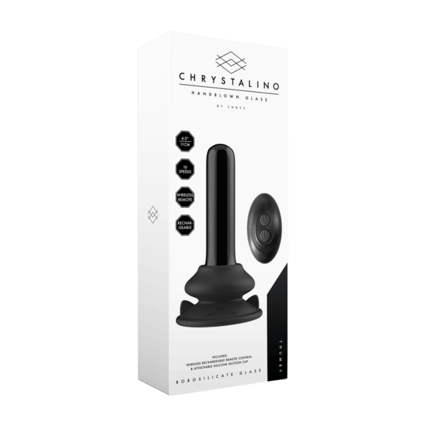 Chrystalino - Thumby - Glad glazen vibrator met zuignap