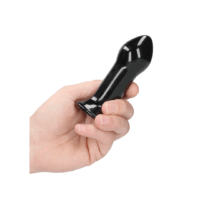 Chrystalino - Pluggy - Glazen Vibrator met Zuignap