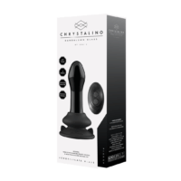 Chrystalino - Pluggy - Glazen Vibrator met Zuignap