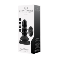 Chrystalino - Ribbly - Glazen Ribble Vibrator met Zuignap