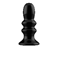 Chrystalino - Ribbly - Glazen Ribble Vibrator met Zuignap