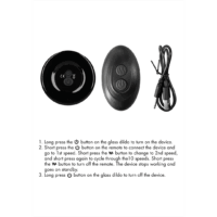 Chrystalino - Globy - Glazen Vibrator met Suction Cup