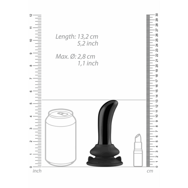 Chrystalino - Prickly - Smooth Glass G-Spot Vibrator met Afstandsbediening