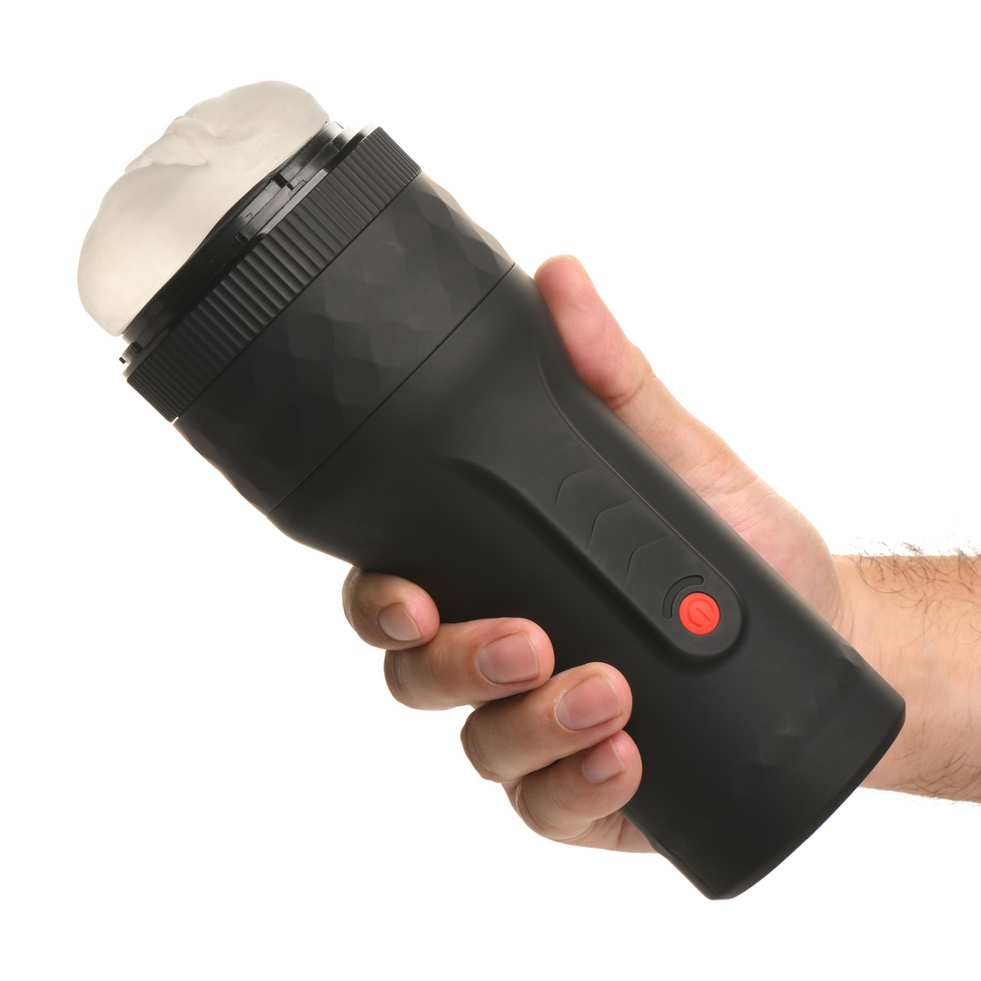 Verstevigende en Vibrerende Masturbator - Zwart