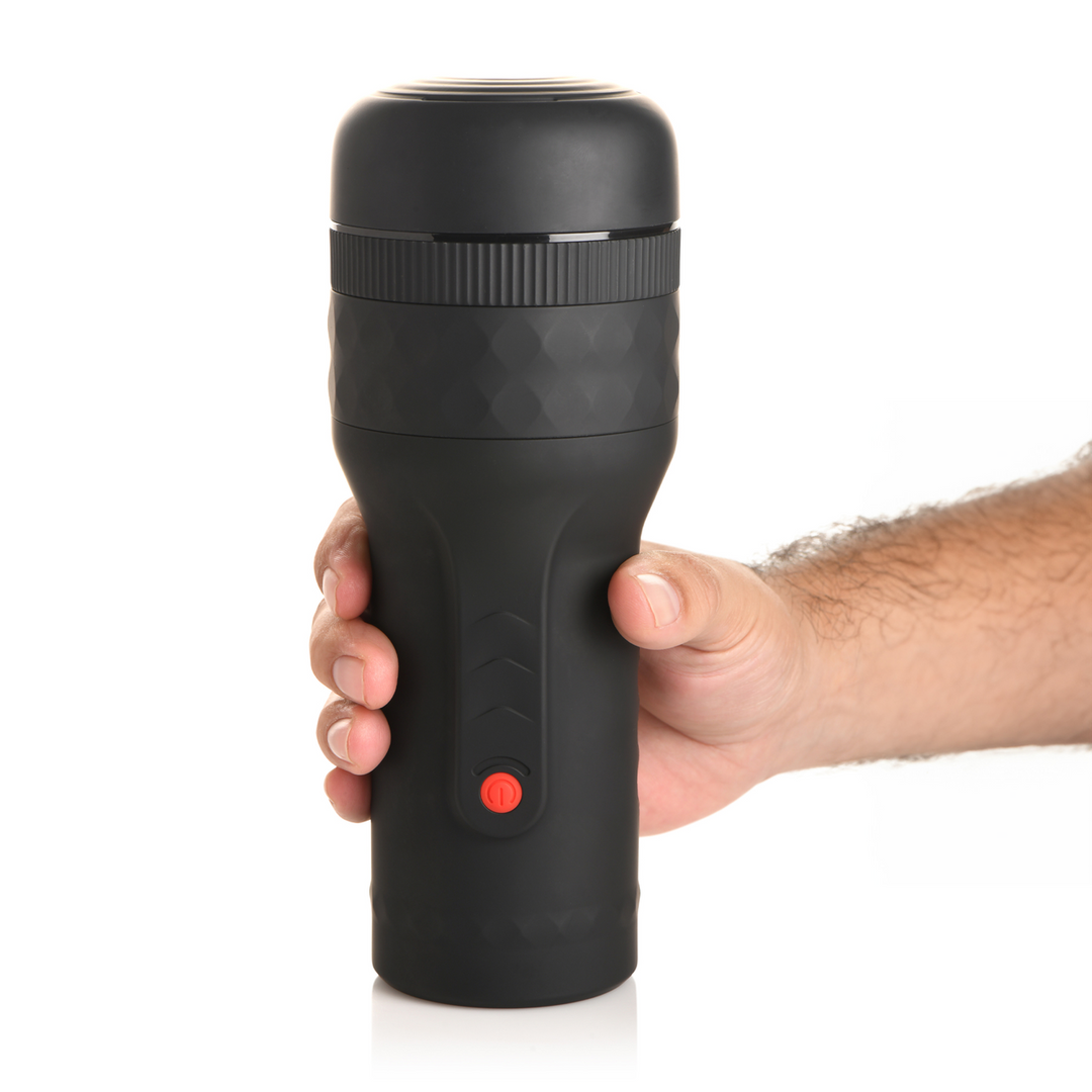 Verstevigende en Vibrerende Masturbator - Zwart