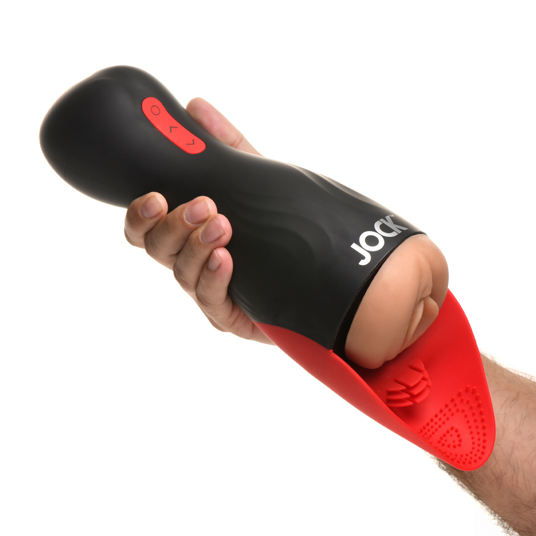 Zuig- en Vibrerende Pussy Masturbator - Zwart