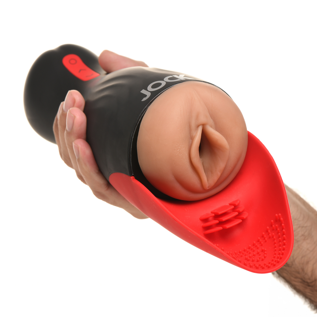 Zuig- en Vibrerende Pussy Masturbator - Zwart