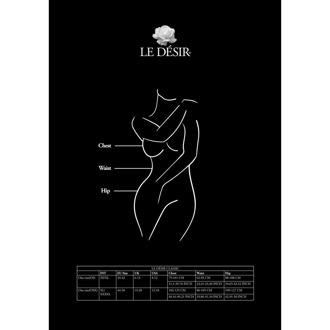 Classic - Visnet en Kanten Garterbelt Kousen - Plus Size