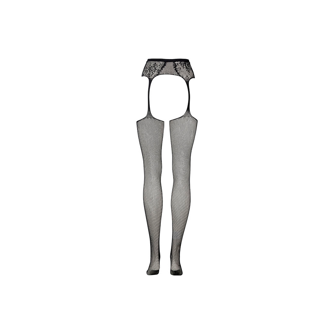 Classic - Visnet en Kanten Garterbelt Kousen - Plus Size